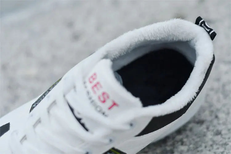 Trend Sportschuhe – Schnürsneaker mit dicker Sohle rutschfest