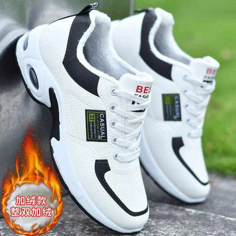 Trend Sportschuhe – Schnürsneaker mit dicker Sohle rutschfest