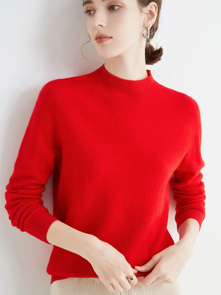 Damen Merino Sweater 100% Wolle
